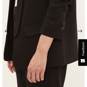 Frank and Oak Black Packable Blazer